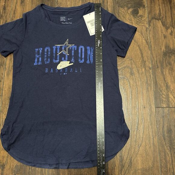 Nike Tee Houston Astros Women’s Tshirt XS Blue Scoop Neck NWT - Picture 3 of 8